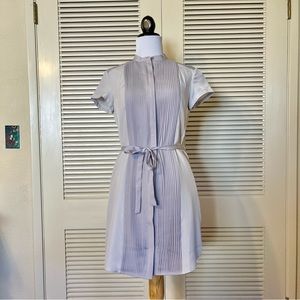 Armani Exchange Two Shade Pleated Shirt Dress
